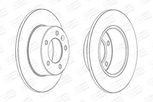 Champion Bremsscheibe Hinterachse  562714CH