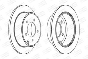 Champion Bremsscheibe Hinterachse  562857CH