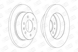 Champion Bremsscheibe Hinterachse  569137CH