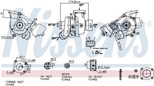 NISSENS Turbolader FORD 93428 9671413780,1682002,1724673 Abgasturbolader,Lader, Aufladung 9M5Q6K682AA,9M5Q6K682BA,1809624,1859470,1864631,9M5Q6K682AC