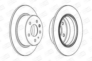 Champion Bremsscheibe Hinterachse  561344CH