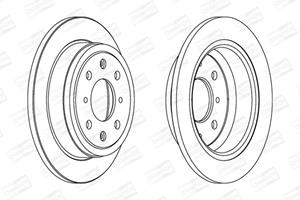 Champion Bremsscheibe Hinterachse  561383CH