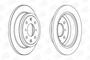 Champion Bremsscheibe Hinterachse  561383CH