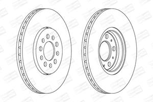 Champion Bremsscheibe Vorderachse  562041CH