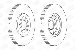 Champion Bremsscheibe Vorderachse  562041CH