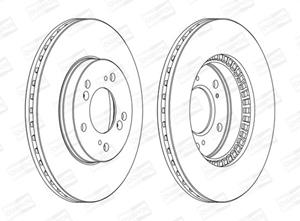 Champion Bremsscheibe Vorderachse  562143CH