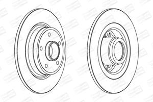 Champion Bremsscheibe Hinterachse  562184CH-1