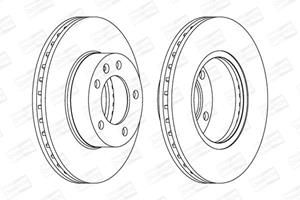 Champion Bremsscheibe Vorderachse  562190CH-1