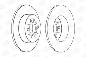 Champion Bremsscheibe Hinterachse  562236CH