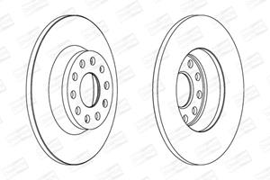Champion Bremsscheibe Hinterachse  562258CH