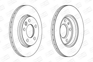 Champion Bremsscheibe Hinterachse  562262CH