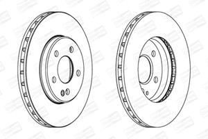 Champion Bremsscheibe Vorderachse  562314CH