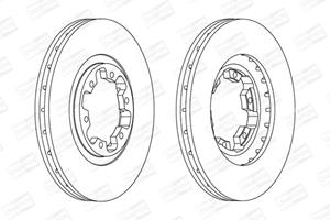 Champion Bremsscheibe Vorderachse  562388CH