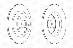 Champion Bremsscheibe Hinterachse  562536CH