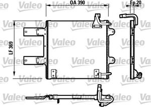 Valeo Kondensator, Klimaanlage  817246