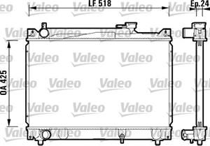 Valeo Kühler, Motorkühlung  734213