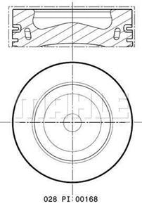 Volkswagen Zuiger 028PI00168000