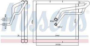 Nissens Verdampfer, Klimaanlage  92366