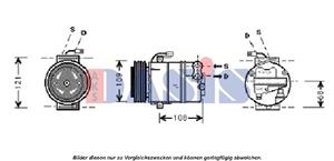 AKS Dasis Kompressor, Klimaanlage  850270N