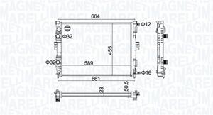 magnetimarelli Kühler, Motorkühlung Magneti Marelli 350213160600