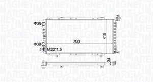 Magneti Marelli Kühler, Motorkühlung  350213180900