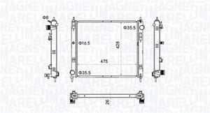 nissan Radiateur BM2055