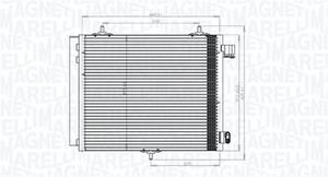 magnetimarelli Condensor, airconditioning MAGNETI MARELLI 350203818000