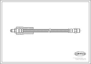 Corteco Bremsschlauch Hinterachse  19018525