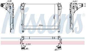 mercedes Intercooler, inlaatluchtkoeler 961566