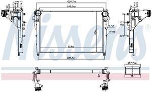 mercedes Intercooler, inlaatluchtkoeler 961570