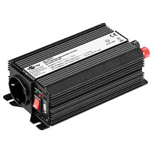 Goobay 12V naar 230V Gemodificeerde Sinus Spanningsomvormer - 150W - Premium - Zwart