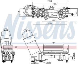 chrysler Oliekoeler, motorolie 91336