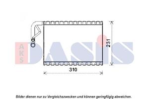 AKS Dasis Verdampfer, Klimaanlage  820338N