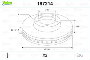 Valeo Bremsscheibe Vorderachse  197214