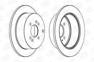 Champion Bremsscheibe Hinterachse  562551CH-1