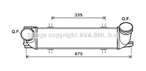 bmw Intercooler, inlaatluchtkoeler BW4438