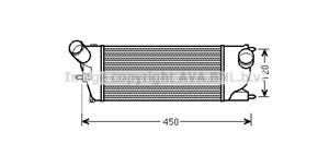 citroen Intercooler, inlaatluchtkoeler PEA4345