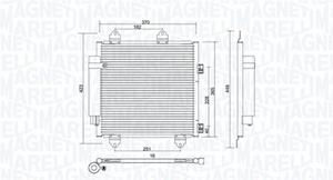 Magneti Marelli Kondensator, Klimaanlage  350203753000