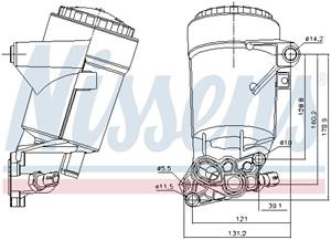 Ölkühler, Motoröl Nissens 91338