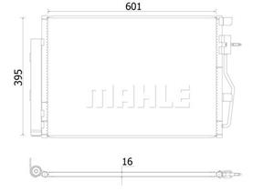 Mahle Original Kondensator, Klimaanlage  AC 958 000S