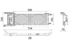 Mahle Original Ölkühler, Automatikgetriebe  CLC 330 000P