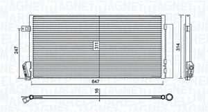 Magneti Marelli Kondensator, Klimaanlage  350203619000