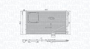 Magneti Marelli Kondensator, Klimaanlage  350203946000