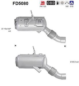 AS Ruß-/Partikelfilter, Abganlage  FD5080