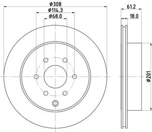 Hella Bremsscheibe  8DD 355 131-391