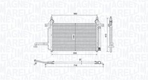 Magneti Marelli Kondensator, Klimaanlage  350203732000