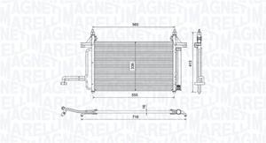 Magneti Marelli Kondensator, Klimaanlage  350203732000