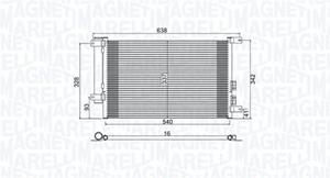 Magneti Marelli Kondensator, Klimaanlage  350203733000