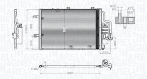 Magneti Marelli Kondensator, Klimaanlage  350203770000