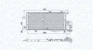 Magneti Marelli Kondensator, Klimaanlage  350203783000